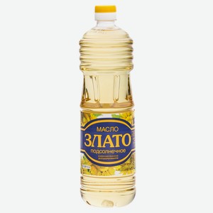 Масло подсолнечное Злато рафинированное дезодорированное 1л
